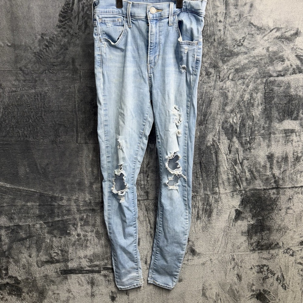 Levi's Women's 720 Size 27 Super Skinny  Denim Jeans Light Wash Blue 112